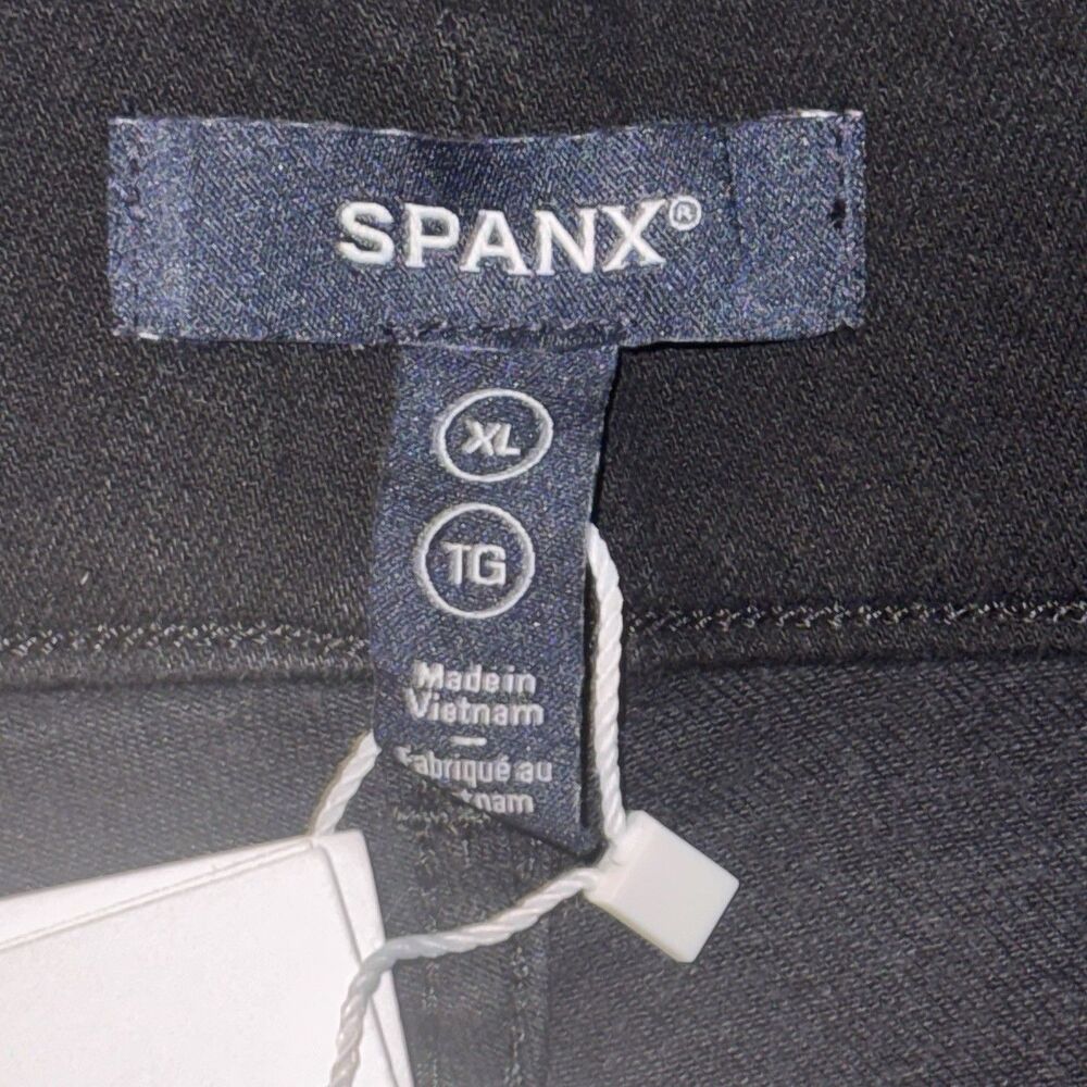 SPANX Ankle Skinny Jeans Womens XL Black Pull On High Rise Stretch Denim NWT - Picture 4 of 9